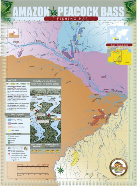 Peacock Bass Fishing | Location Map