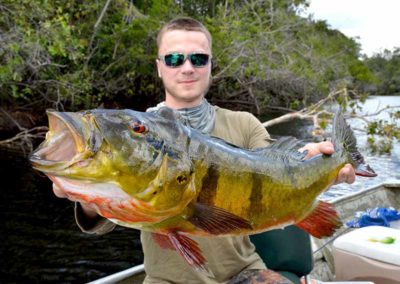 Look at this amazing peacock bass catch
